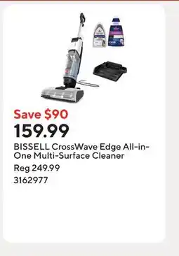 Staples BISSELL CrossWave Edge All-in-One Multi-Surface Cleaner offer