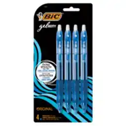 Staples Bic Gelocity Retractable Gel Pens, Retractable, blue offer