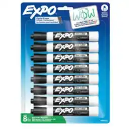Staples Expo Dry Erase Markers, Chisel Tip, Black offer