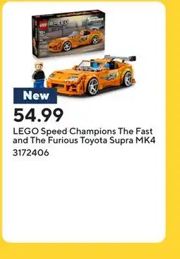 Staples LEGO Speed Champions The Fast and The Furious Toyota Supra MK4 offer
