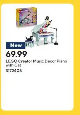 Staples LEGO Creator Music Decor Piano with Cat offer