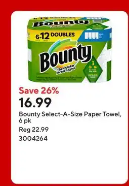 Staples Bounty Select-A-Size Paper Towel offer