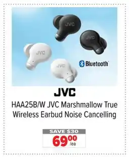 2001 Audio Video JVC HAA25B/W JVC Marshmallow True Wireless Earbud Noise Cancelling offer