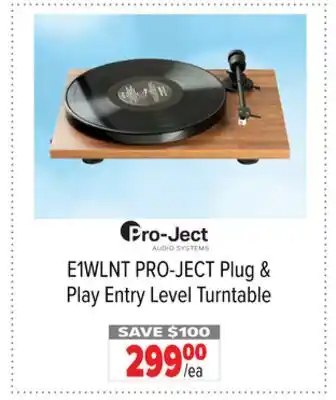 2001 Audio Video E1WLNT PRO-JECT Plug & Play Entry Level Turntable offer