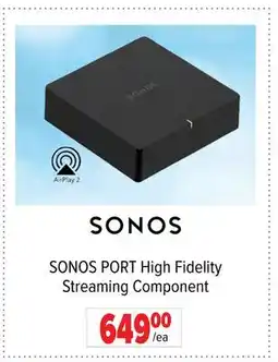 2001 Audio Video SONOS PORT High Fidelity Streaming Component offer