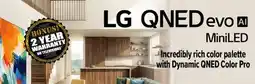 2001 Audio Video LG QNED evo AI MiniLED Incredibly rich color palette with Dynamic QNED Color Pro offer