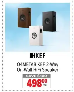 2001 Audio Video Q4METAB KEF 2-Way On-Wall HiFi Speaker offer