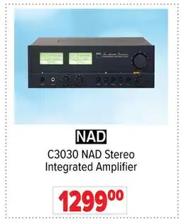 2001 Audio Video C3030 NAD Stereo Integrated Amplifier offer