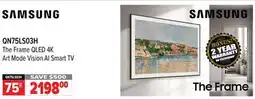 2001 Audio Video SAMSUNG QN55LS03HW The Frame Pro Neo QLED 4K TV offer