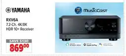 2001 Audio Video YAMAHA RXV6A 7.2-Ch. 4K/8K HDR 10+ Receiver offer