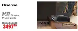 2001 Audio Video HISENSE PX3PRO 80- 150 Trichroma 4K Laser Cinema offer