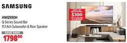 2001 Audio Video SAMSUNG HWQ990H Q-Series Sound Bar 11.1ch Subwoofer & Rear Speaker offer