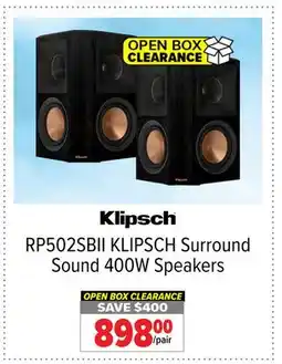 2001 Audio Video RP502SBII KLIPSCH Surround Sound 400W Speakers offer