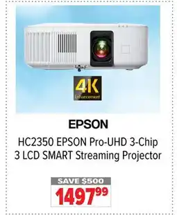 2001 Audio Video HC2350 EPSON HC2350 EPSON Pro-UHD 3-Chip 3 LCD SMART Streaming Projector offer