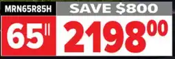 2001 Audio Video MRN65R85H - 65 4K MICRO RGB AI TV HDR+ offer
