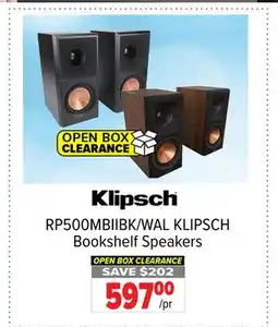 2001 Audio Video RP500MBIIBK/WAL KLIPSCH Bookshelf Speakers offer