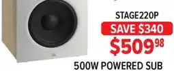 2001 Audio Video STAGE220PW - SUBWOOFER POWERED 500W 12 WHT offer