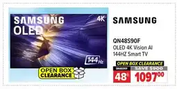 2001 Audio Video QN48S90F OLED 4K Vision AI 144HZ Smart TV offer