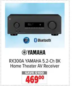 2001 Audio Video RX300A YAMAHA 5.2-Ch 8K Home Theater AV Receiver offer