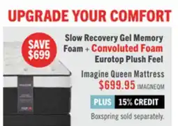 The Brick Imagine Queen Mattress offer