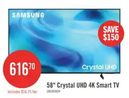 The Brick 58 Crystal UHD 4K Smart TV offer