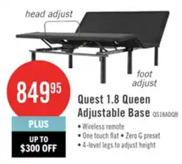 The Brick Quest 1.8 Queen Adjustable Base offer