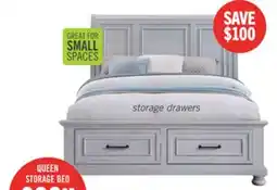 The Brick QUEEN STORAGE BED offer