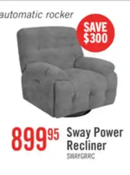 The Brick Sway 38.58 Electric Rocking Chair - Grey offer