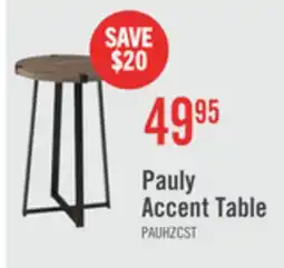 The Brick Pauly 15 Chairside Table with Wood-Look Tabletop - Hazelnut offer