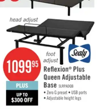 The Brick Sealy Reflexion Plus Lifestyle Base - Queen offer