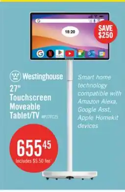 The Brick Westinghouse 27 Touchscreen Moveable Tablet/TV offer