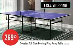 The Brick Soozier Full Size Folding Ping Pong Table offer
