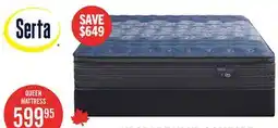 The Brick Serta Back Logic 1.1 Eurotop Medium Queen Mattress Set offer