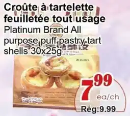 Marche C&T Platinum Brand All purpose puff pastry-tart shells offer