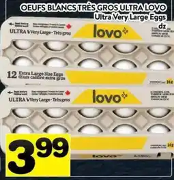 Supermarché PA lovo ultra very large eggs offer