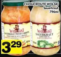 Supermarché PA Wolski sauerkraut offer