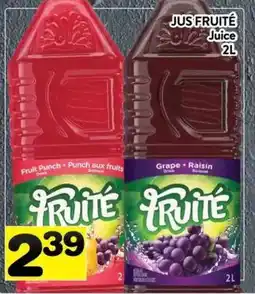 Supermarché PA Fruité juice offer
