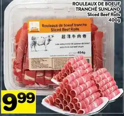 Supermarché PA Sunland sliced beef rolls offer