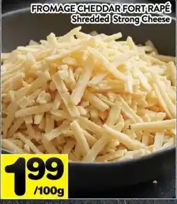 Supermarché PA Fromage Cheddar Fort Rapé Shredded Strong Cheese offer