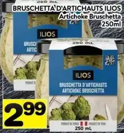 Supermarché PA Ilios artichoke bruschetta offer