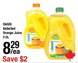 Arz Fine Foods Oasis selected orange juice offer