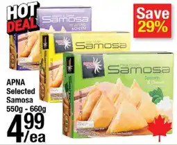Arz Fine Foods Apna selected samosa offer