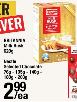 Arz Fine Foods Britannia milk rusk offer