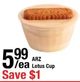 Arz Fine Foods Lotus Cup offer