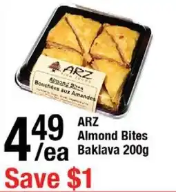 Arz Fine Foods Arz almond bites offer