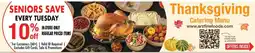 Arz Fine Foods Seniors save every tuesday offer