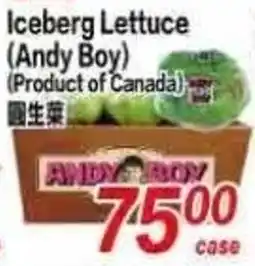Superking Supermarket Andy Boy Iceberg Lettuce offer