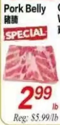 Superking Supermarket Pork Belly offer