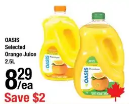 Arz Fine Foods Oasis selected orange juice offer