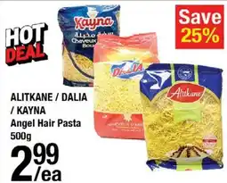 Arz Fine Foods Alitkane / Dalia / Kayna Angel Hair Pasta offer